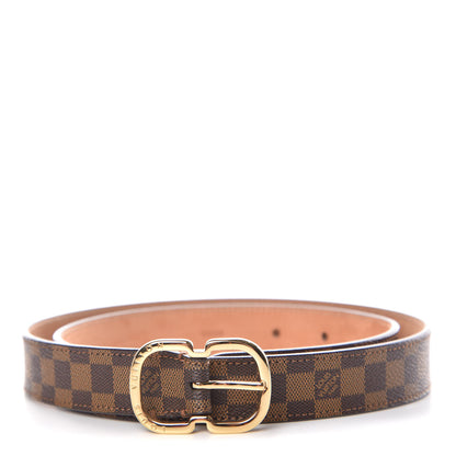 Louis Vuitton Damier Ebene Mini 25mm Belt 80 32 1 of 10
