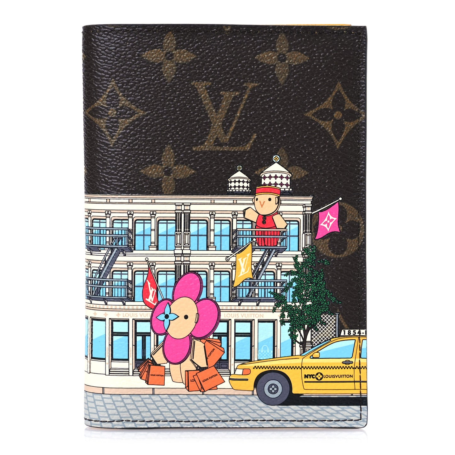Monogram 2022 Christmas Animation New York Soho Passport Cover Yellow