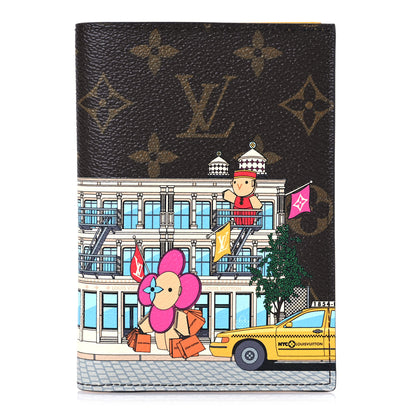 Louis Vuitton Monogram 2022 Christmas Animation New York Soho Passport Cover Yellow 1 of 8