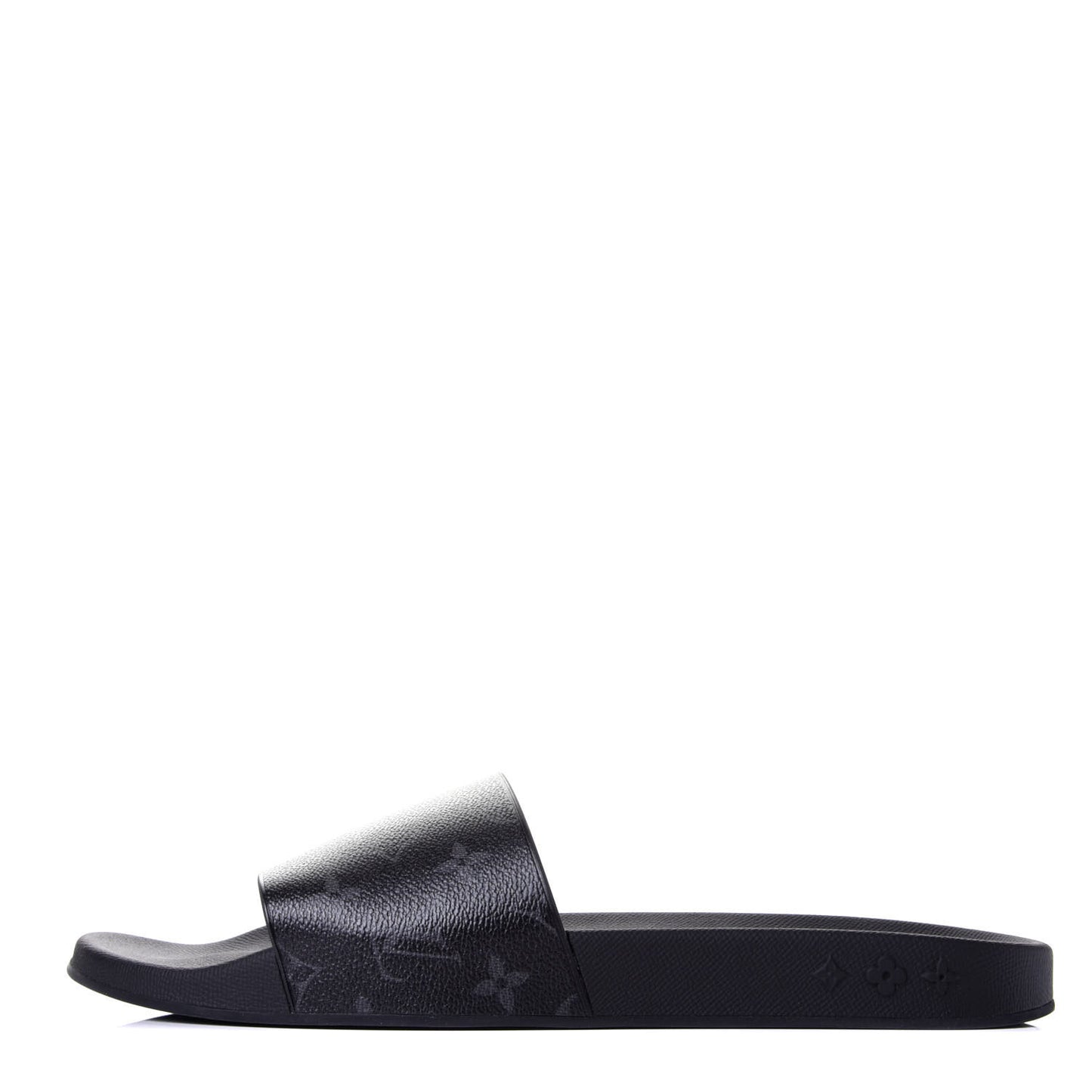 Rubber Monogram Eclipse Mens Waterfront Mules 12 Black
