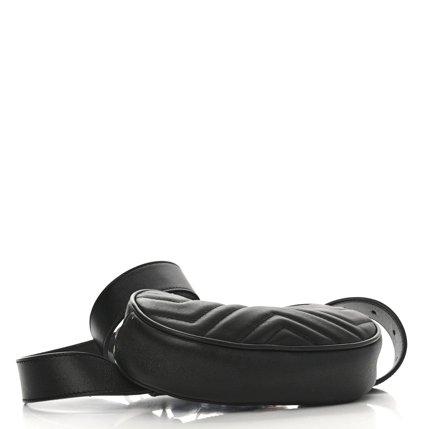 Calfskin Matelasse GG Marmont Belt Bag 75 30 Black
