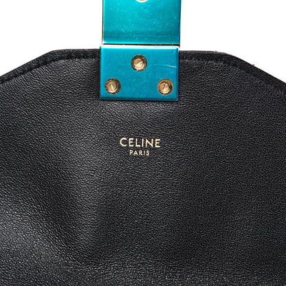 Celine Calfskin Quilted Medium C Bag Black Beige 6 of 9