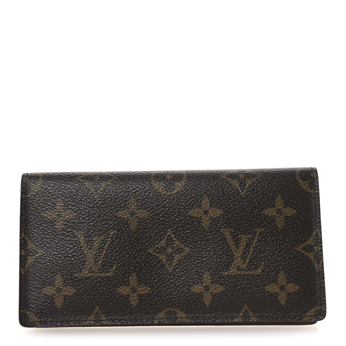 Monogram Simple Checkbook Holder Wallet Cover