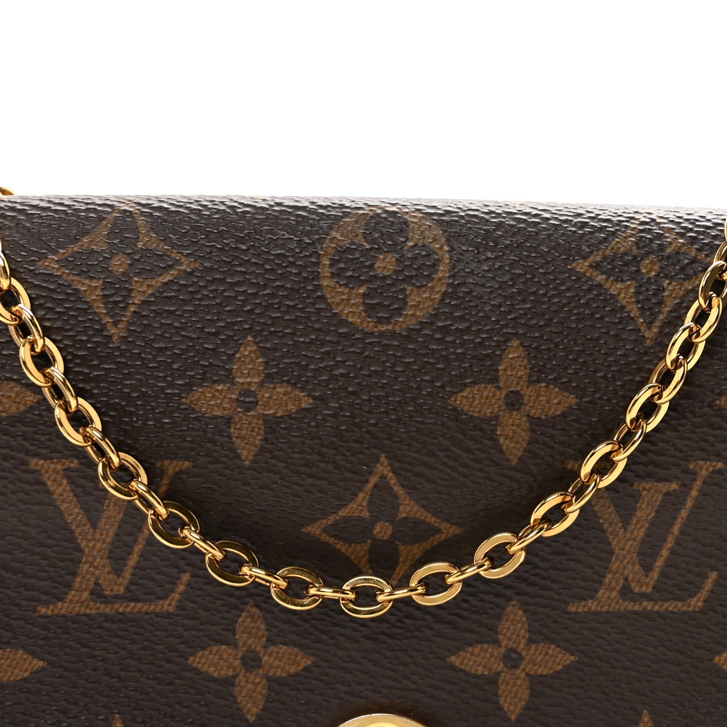 Louis Vuitton Monogram Flore Chain Wallet Rose Ballerine 7 of 9