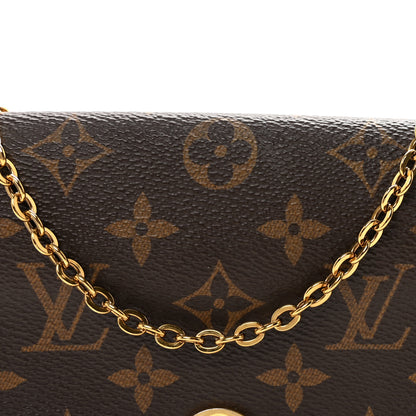 Louis Vuitton Monogram Flore Chain Wallet Rose Ballerine 7 of 9