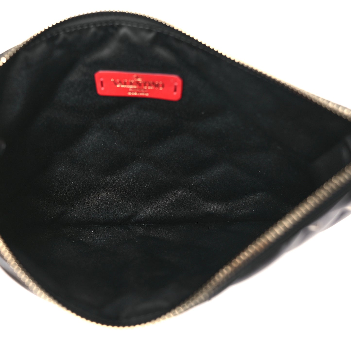 Nappa Candystud Zip Pouch Black