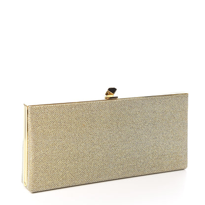 Jimmy Choo Lame Glitter Oversized Clutch Light Bronze 3 of 6