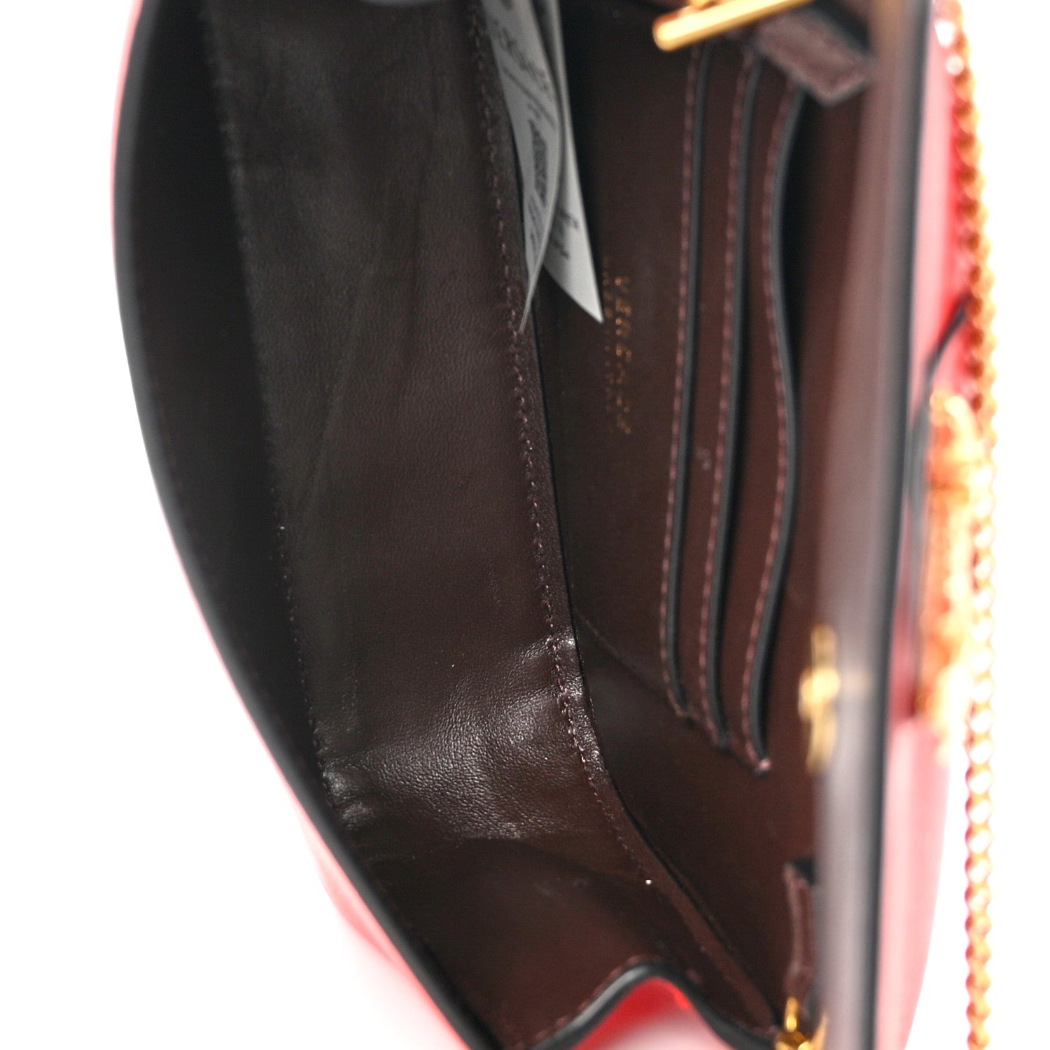 Versace Vitello Virtus Mini Chain Bag Eros Flame Red 5 of 11