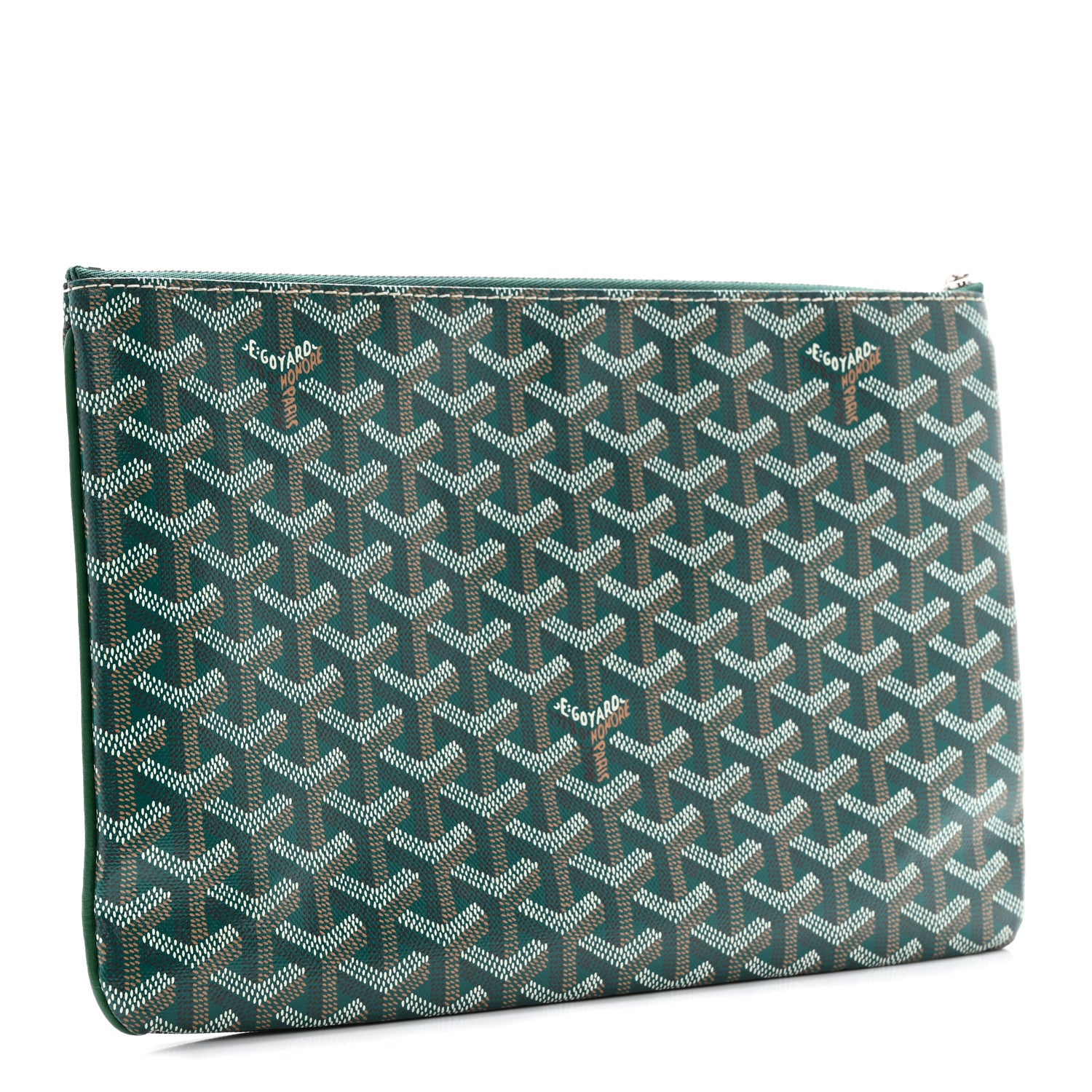 Goyard Goyardine Senat Pochette MM Green 3 of 8