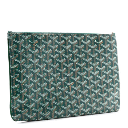 Goyard Goyardine Senat Pochette MM Green 3 of 8