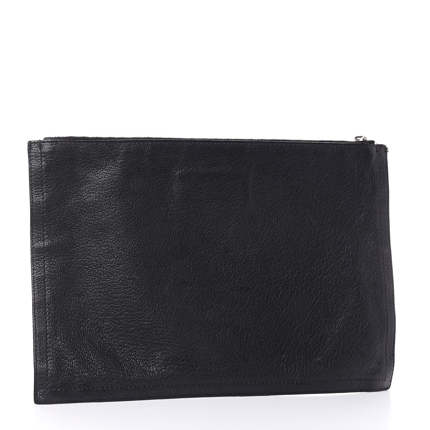 Sugar Goatskin Medium Antigona Pouch Black
