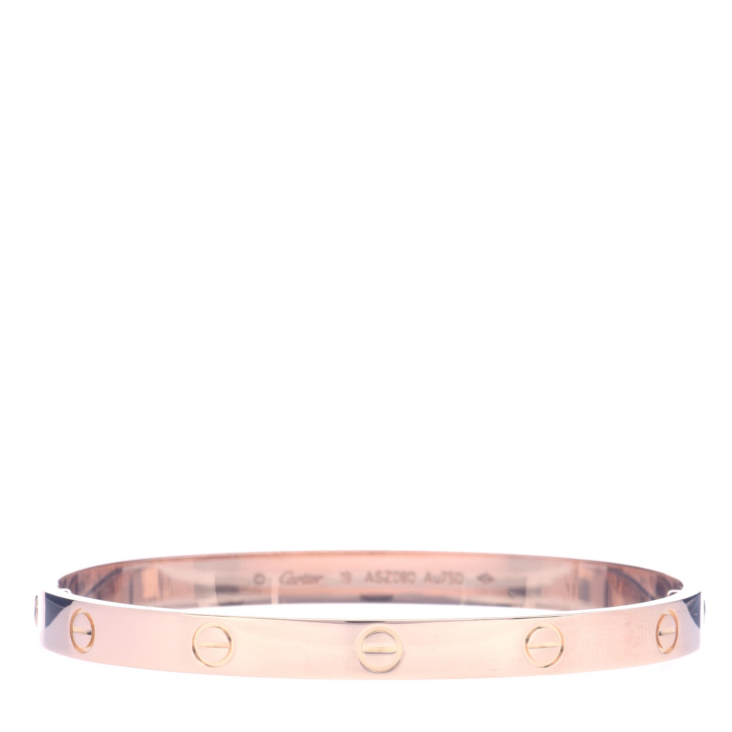 Cartier 18K Pink Gold LOVE Bracelet 19 1 of 5