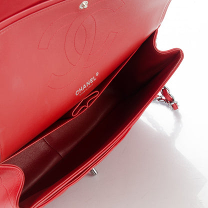 Chanel Lambskin Quilted Jumbo Double Flap Red 6 of 8
