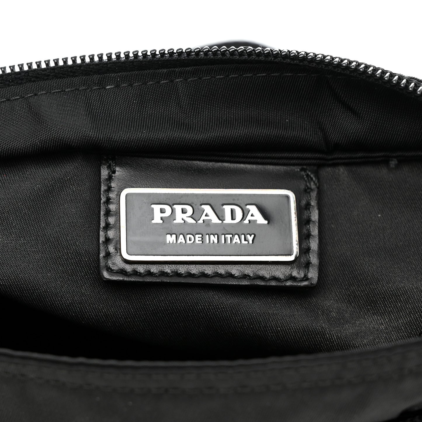 Nylon Vela Flat Messenger Bag Black