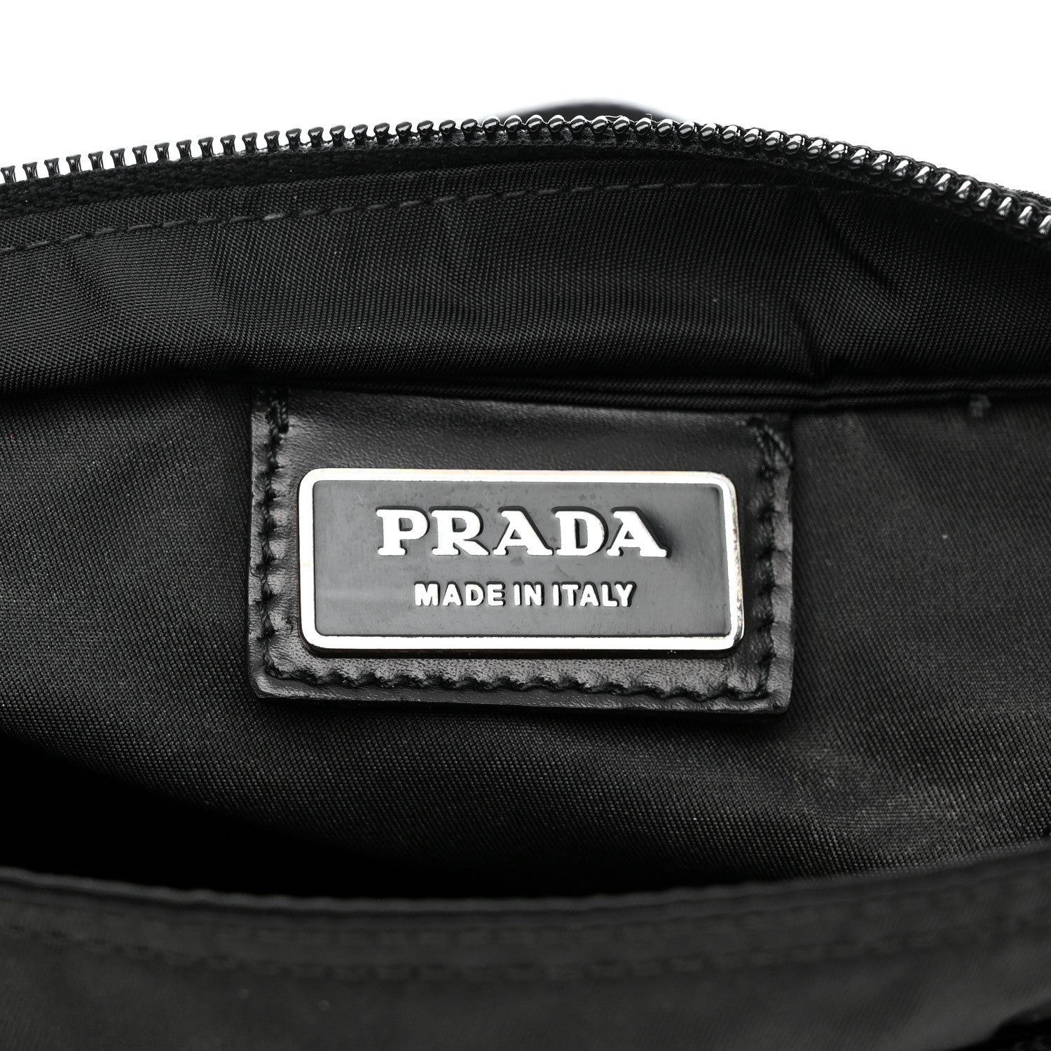 Prada Nylon Vela Flat Messenger Bag Black 6 of 10