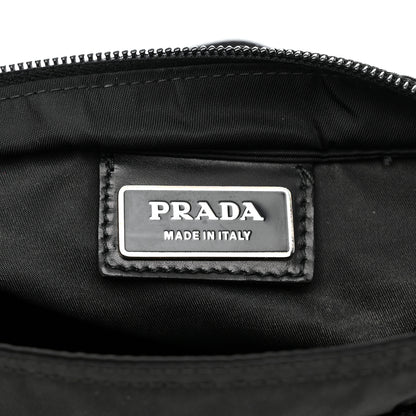 Prada Nylon Vela Flat Messenger Bag Black 6 of 10