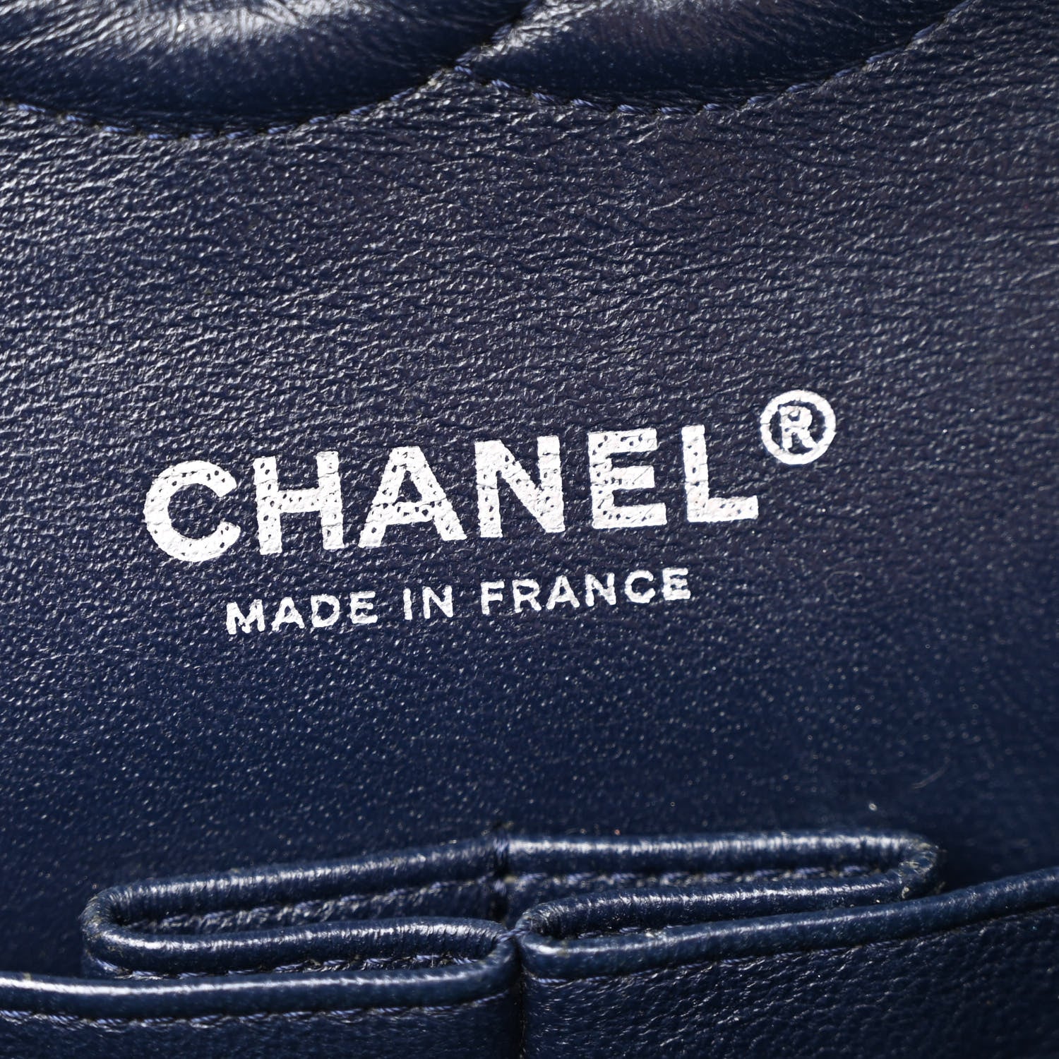 Chanel Caviar Quilted Medium Double Flap Navy 6 of 12