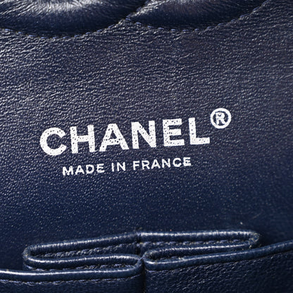 Chanel Caviar Quilted Medium Double Flap Navy 6 of 12