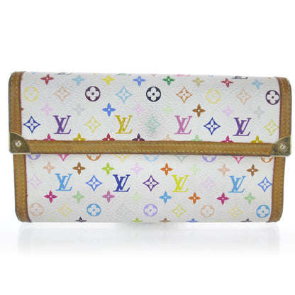 Louis Vuitton Monogram Multicolor Porte Tresor International Wallet White 1 of 11