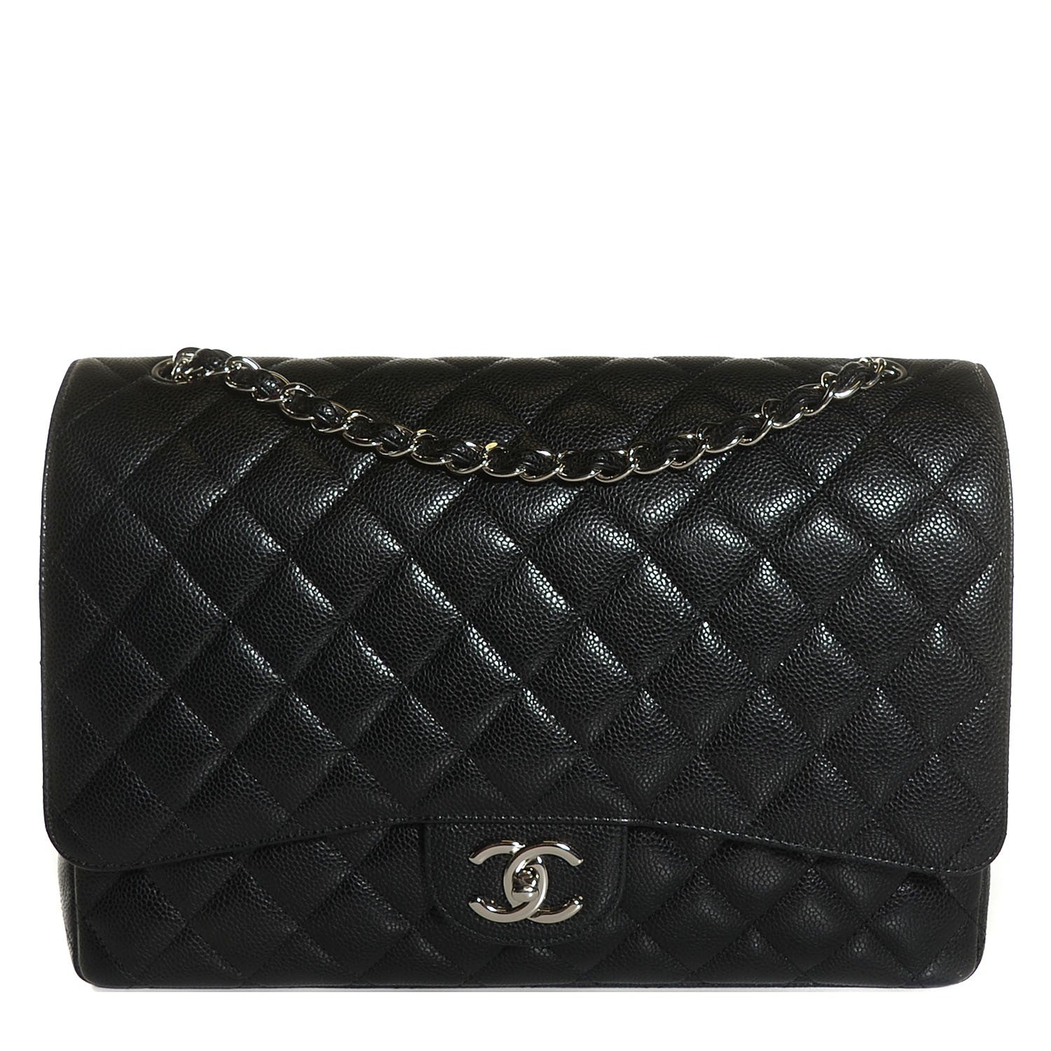 Chanel Caviar Quilted Maxi Double Flap Black 1 of 9