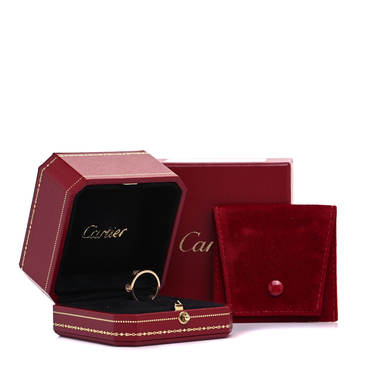 18K Pink Gold 5.5mm LOVE Ring 49 4.75