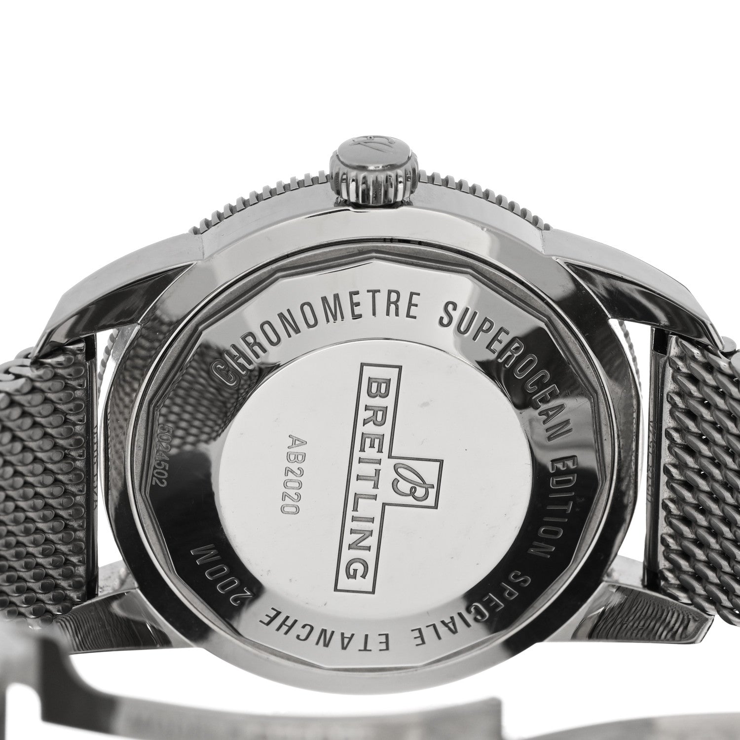 Breitling Stainless Steel 44mm Superocean Heritage II B20 Automatic Watch Black AB2020121B1A1 4 of 5