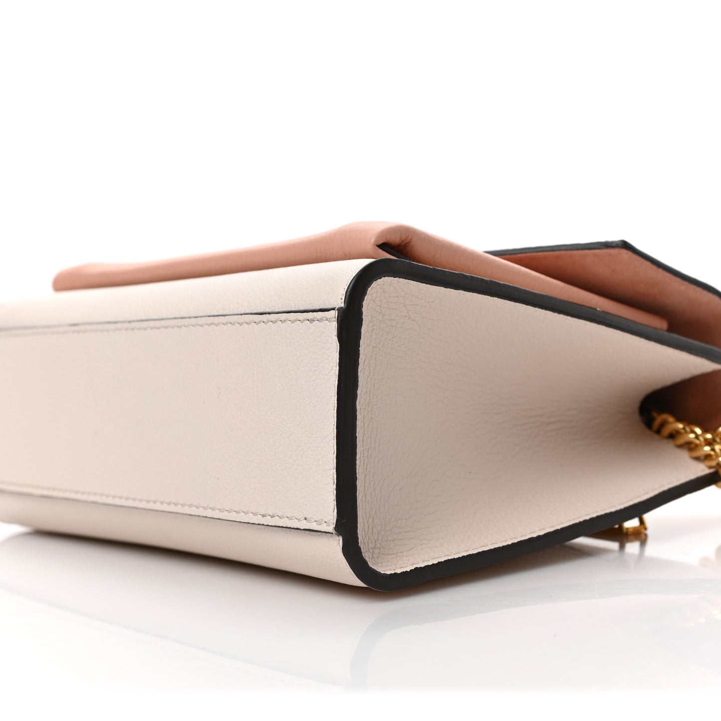 Soft Calfskin Mylockme Chain Bag BB Rose Trianon Quartz