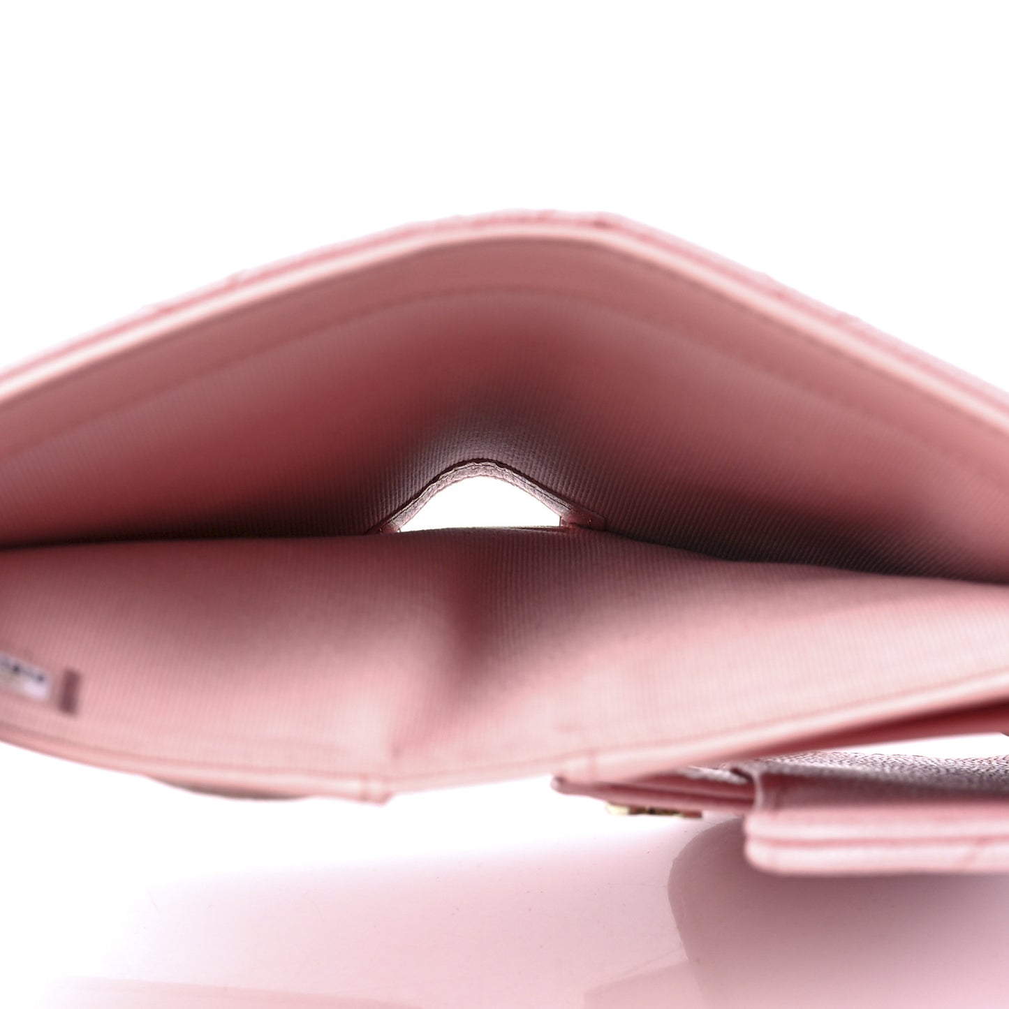 Caviar Quilted Medium Flap Wallet Pink