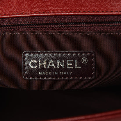 Chanel Patent Goatskin Quilted New Medium Boy Flap Red 6 of 11