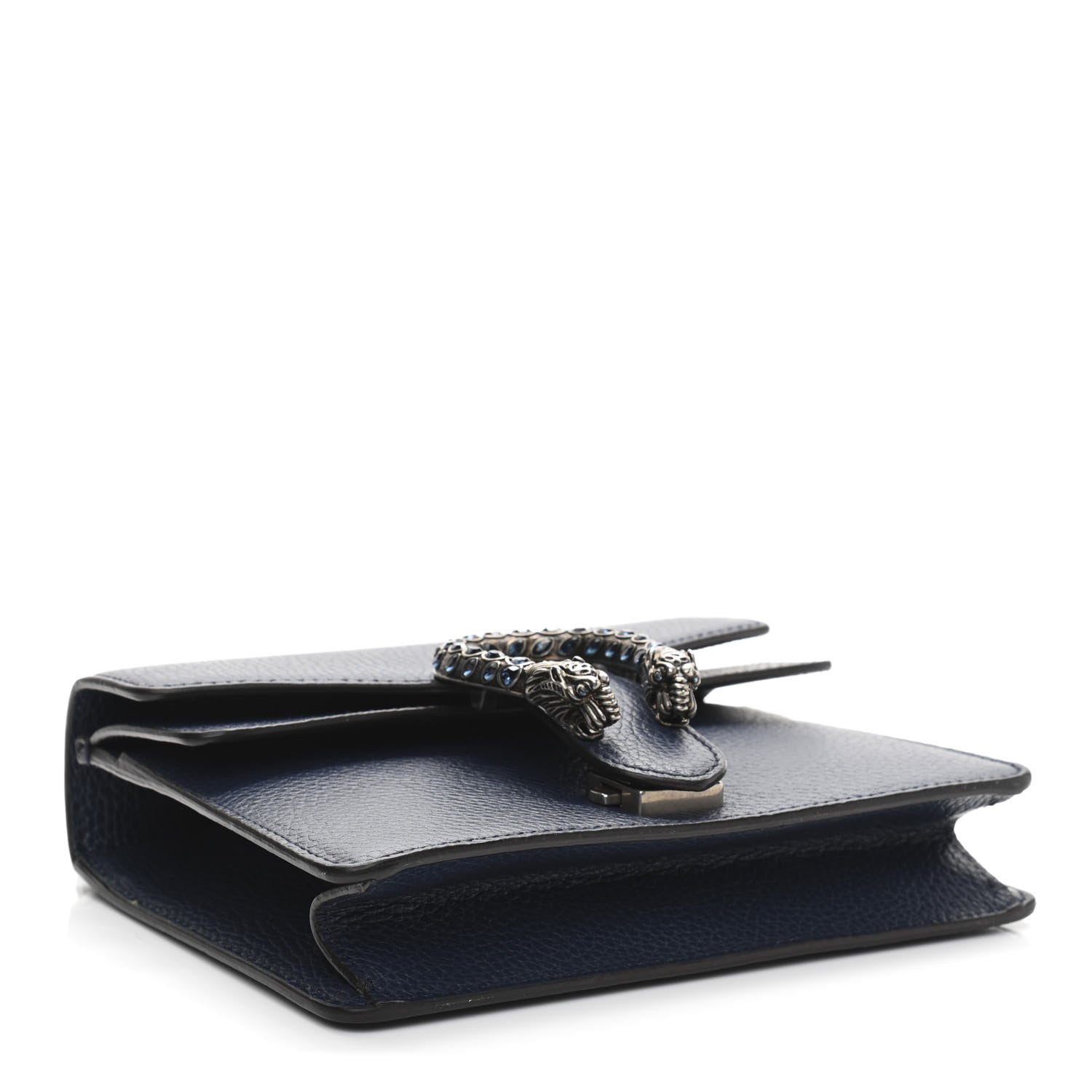 Gucci Dollar Calfskin Crystal Mini Dionysus Shoulder Bag Blue Agata Montana Sapphire 4 of 11