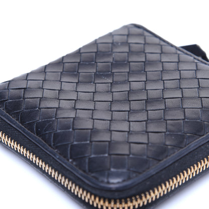 Bottega Veneta Nappa Intrecciato Zip Around Compact Wallet Black 12 of 12