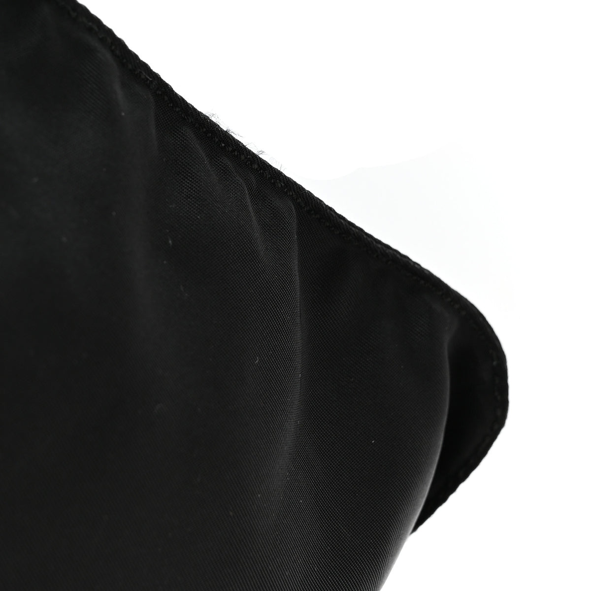 Nylon Vela Flat Messenger Bag Black