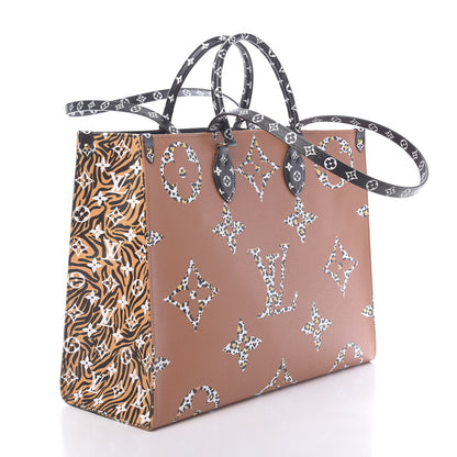 Louis Vuitton Monogram Giant Jungle Onthego GM Black 3 of 10