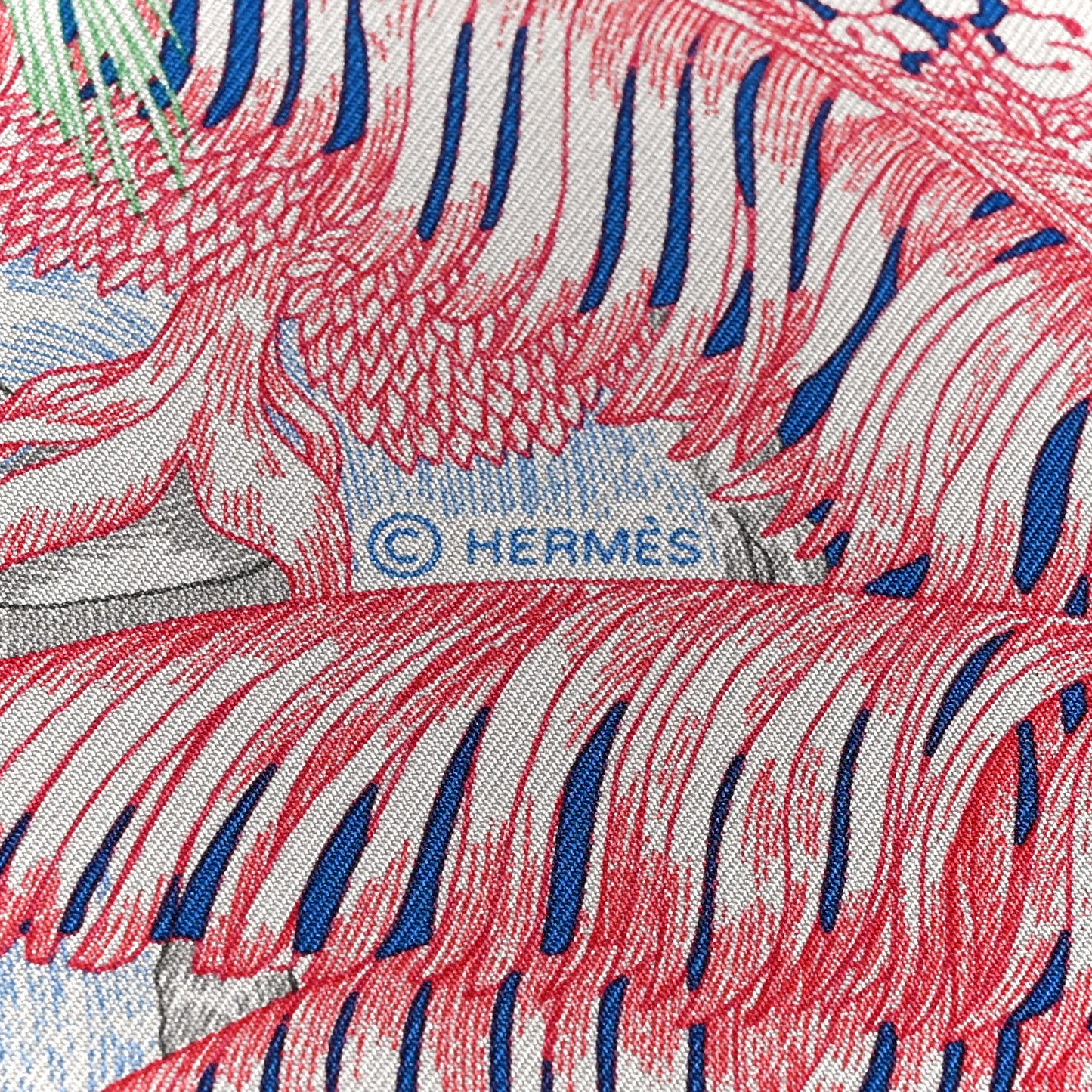 Silk Faubourg Tropical Scarf 90 Pierre Rose Multicolor