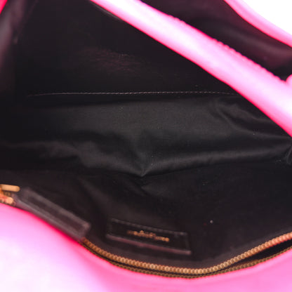Saint Laurent Crinkled Calfskin Matelasse Monogram Medium Niki Chain Satchel Rose Glow 5 of 10