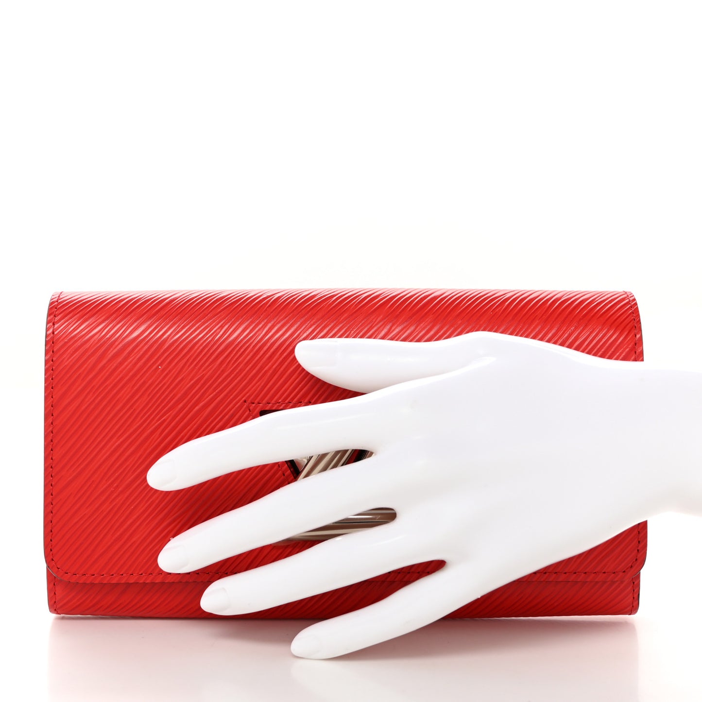Epi Twist Wallet Coquelicot