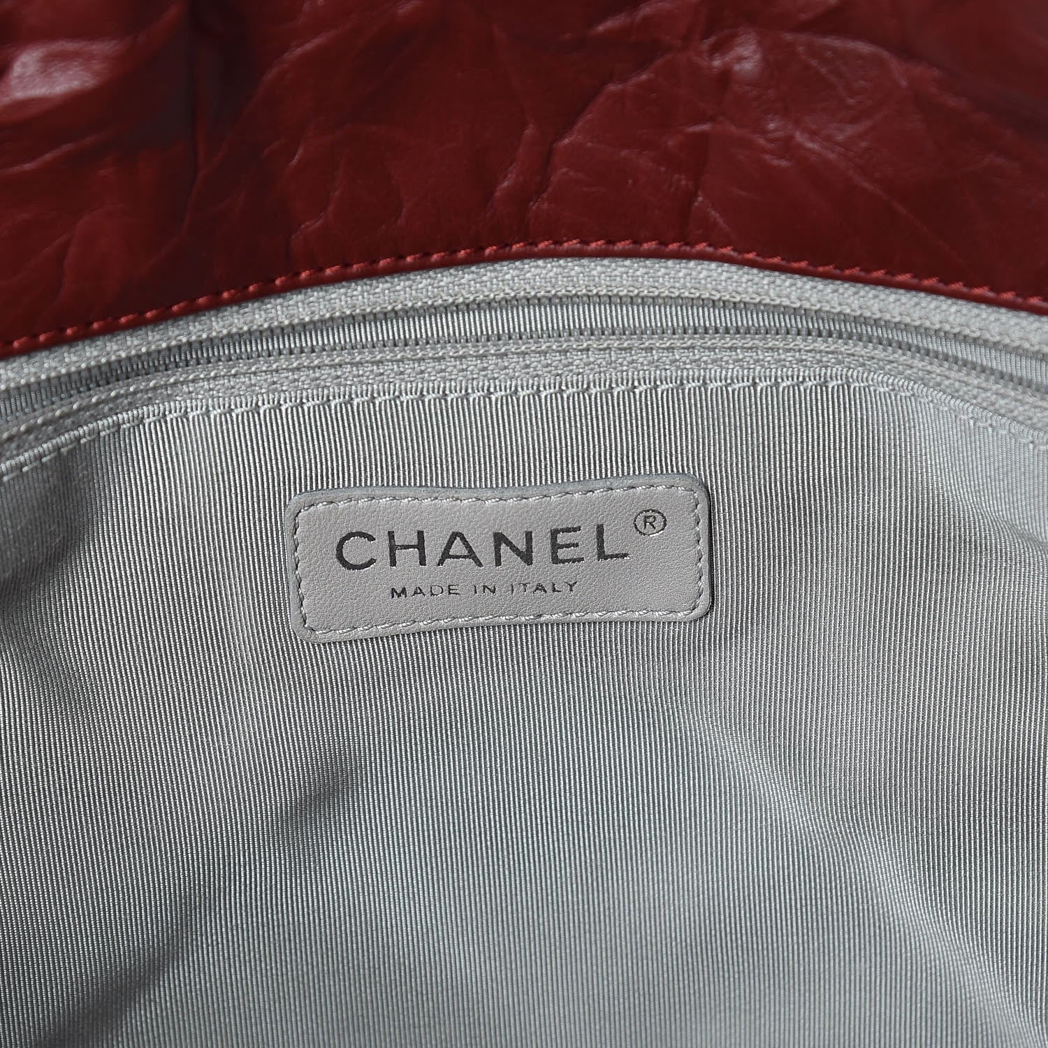 Chanel Calfskin Ultra Stitch Oversize Flap Dark Red 6 of 10
