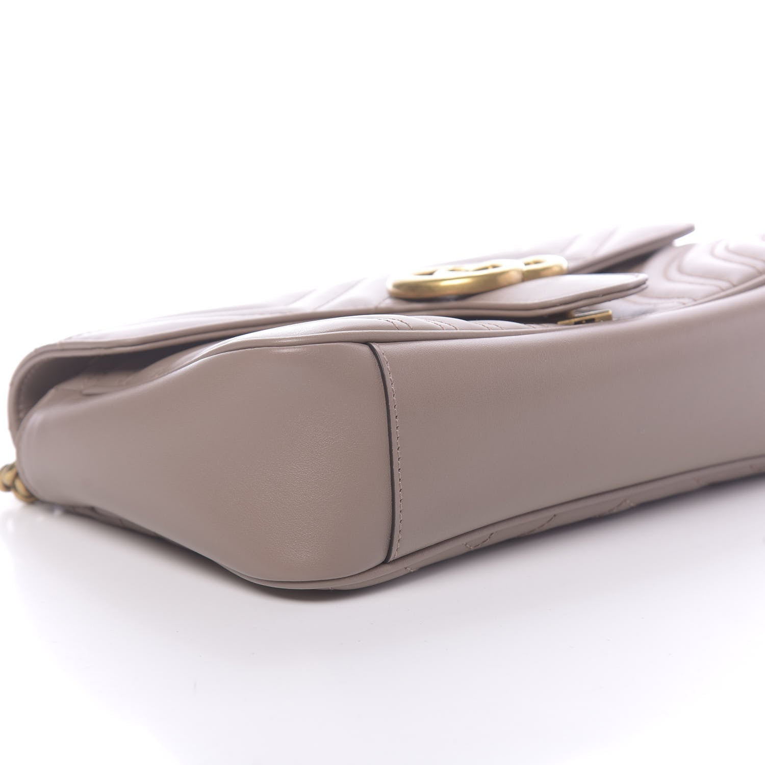 Gucci Calfskin Matelasse Small GG Marmont Shoulder Bag Porcelain Rose 8 of 10