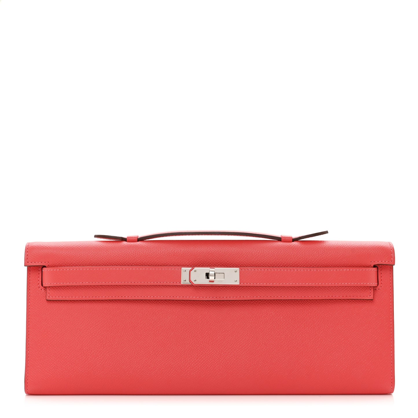 Epsom Kelly Cut Clutch Pochette Rose Jaipur