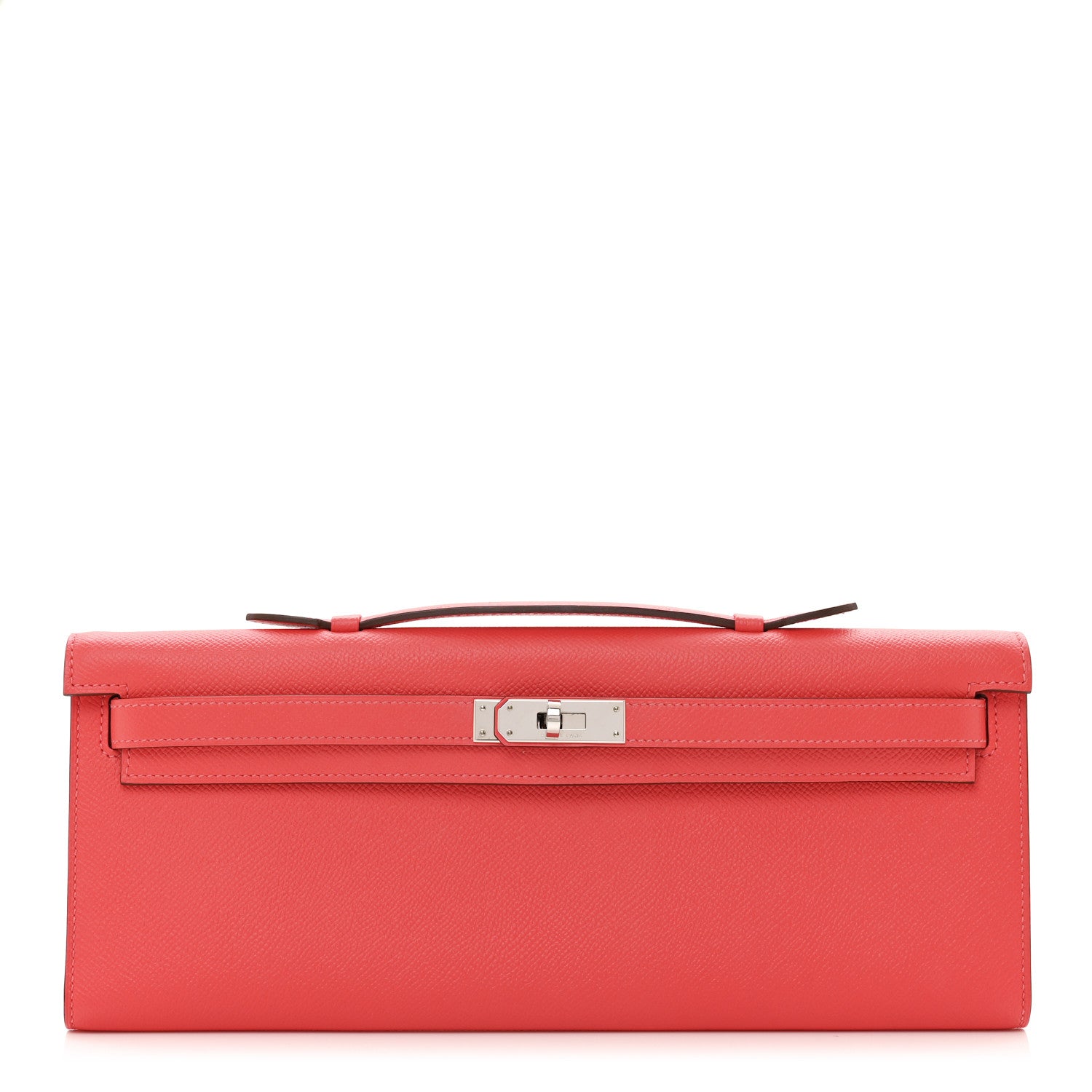 Hermes Epsom Kelly Cut Clutch Pochette Rose Jaipur 1 of 8
