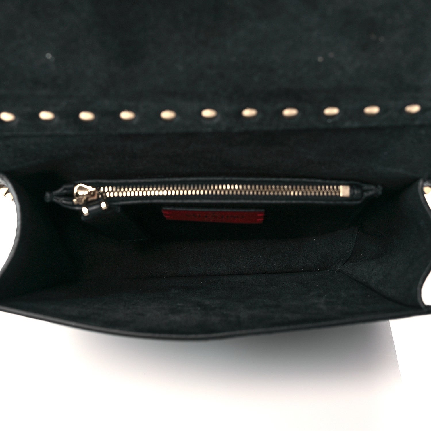 Valentino Garavani Pebbled Calfskin Rockstud Side Slip Crossbody Black 5 of 9