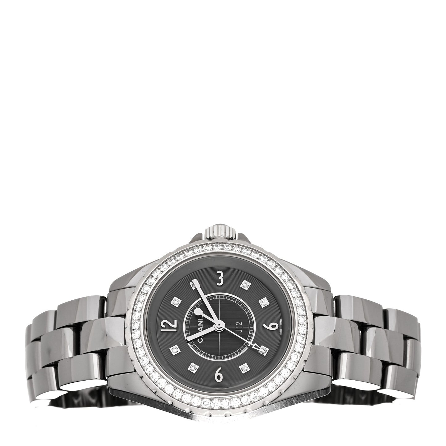 Titanium Ceramic Diamond Bezel 33mm J12 Quartz Watch