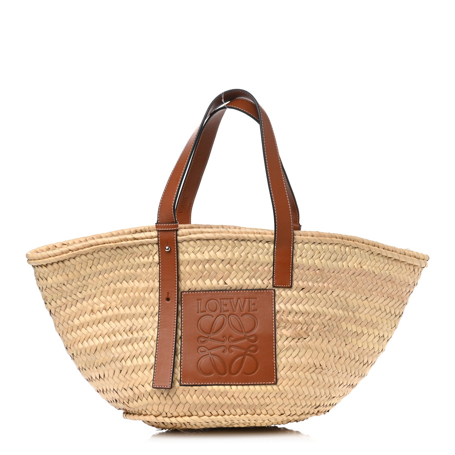 Raffia Large Basket Tote Bag Natural Tan