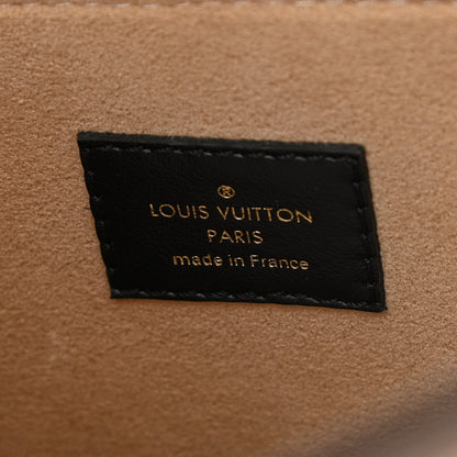 Louis Vuitton Calfskin Monogram On My Side MM Laurier Green Toffee Latte Beige 6 of 9