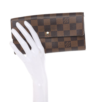 Louis Vuitton Damier Ebene Sarah Wallet 2 of 14