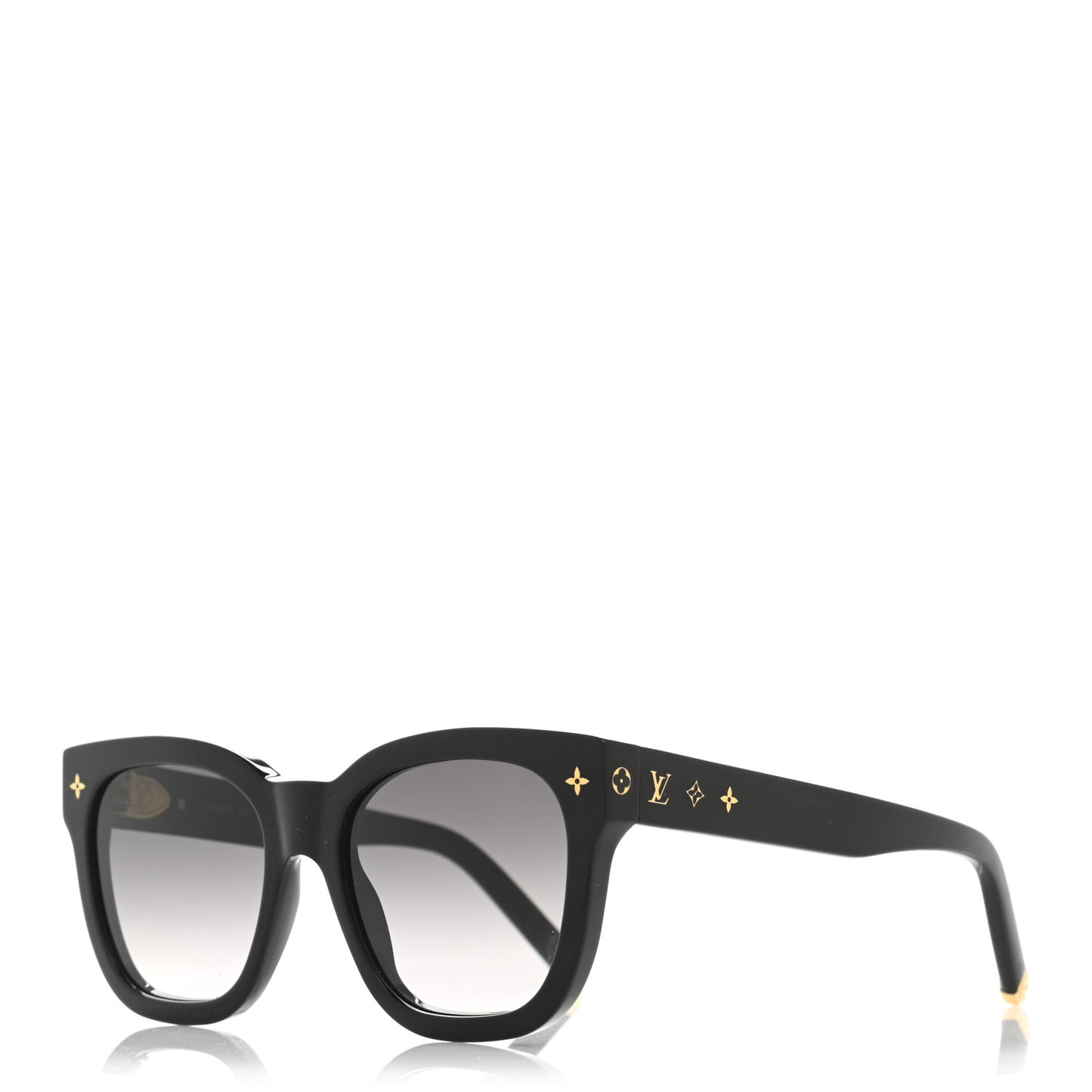 Acetate My Monogram Square Sunglasses Z1523W Black