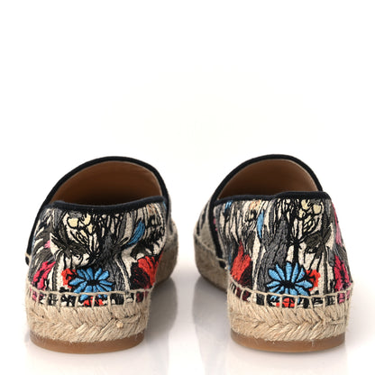 Christian Dior Canvas Mille Fleurs Embroidered Granville Espadrille 36.5 Multicolor 6 of 10