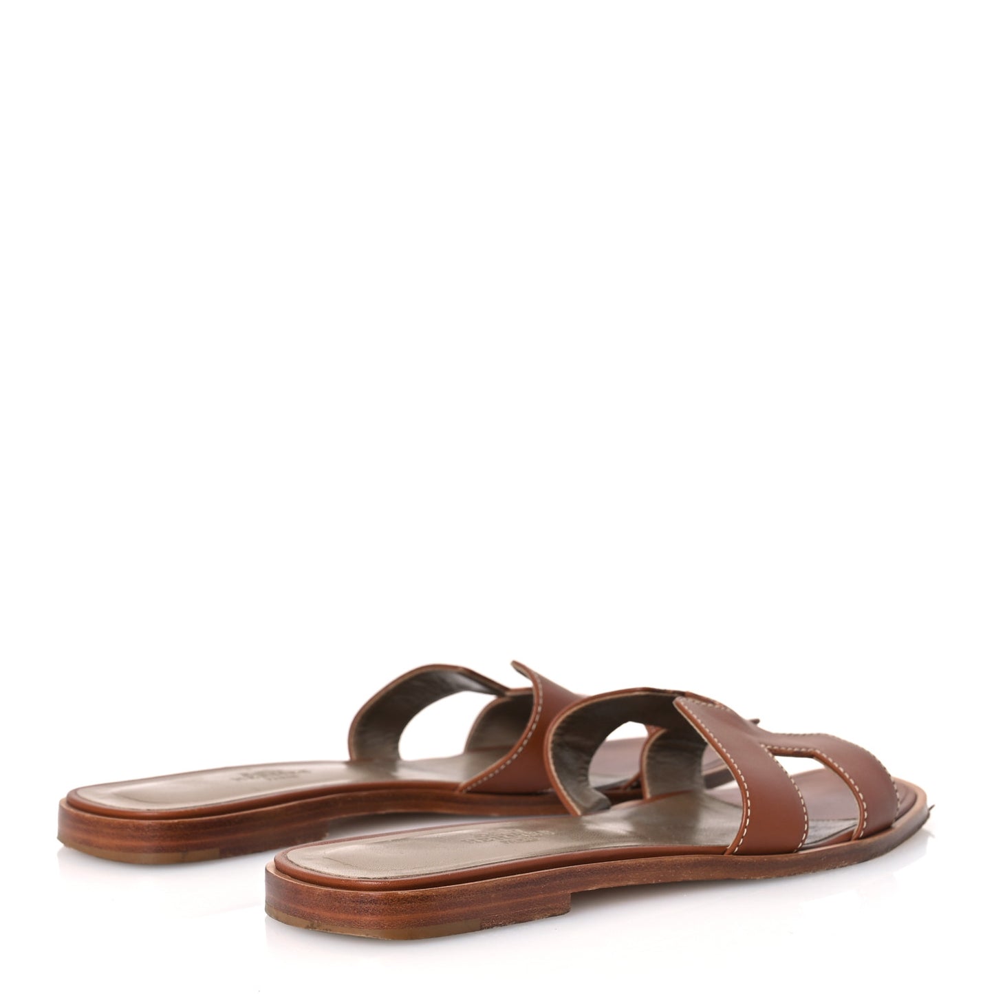 Box Calfskin Oran Sandals 37 Gold