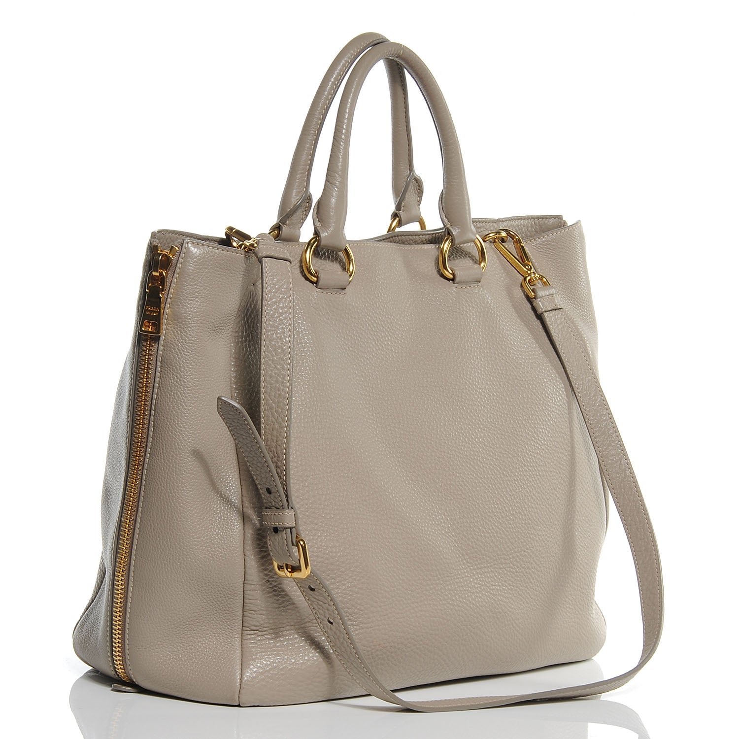 Prada Vitello Daino Tote Pomice 3 of 8