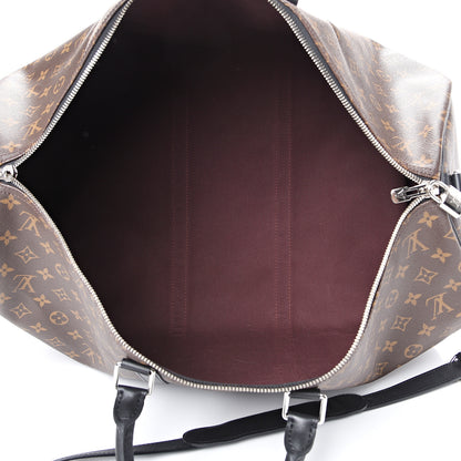 Louis Vuitton Monogram Macassar Keepall Bandouliere 55 4 of 8